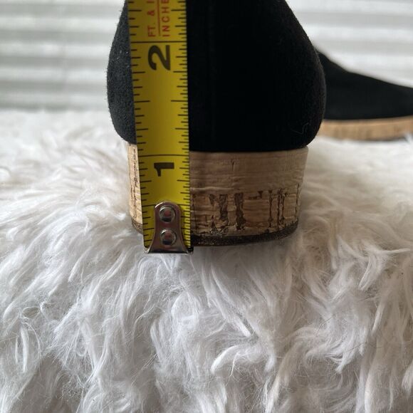 Gianvito Rossi Black Suede Slip On Shoes small platform size IT 36/US 6 - Picture 7 of 9